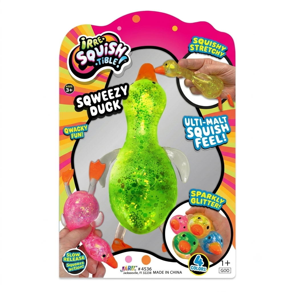 JARU Irre-Squish-Tible Squeezy Duck