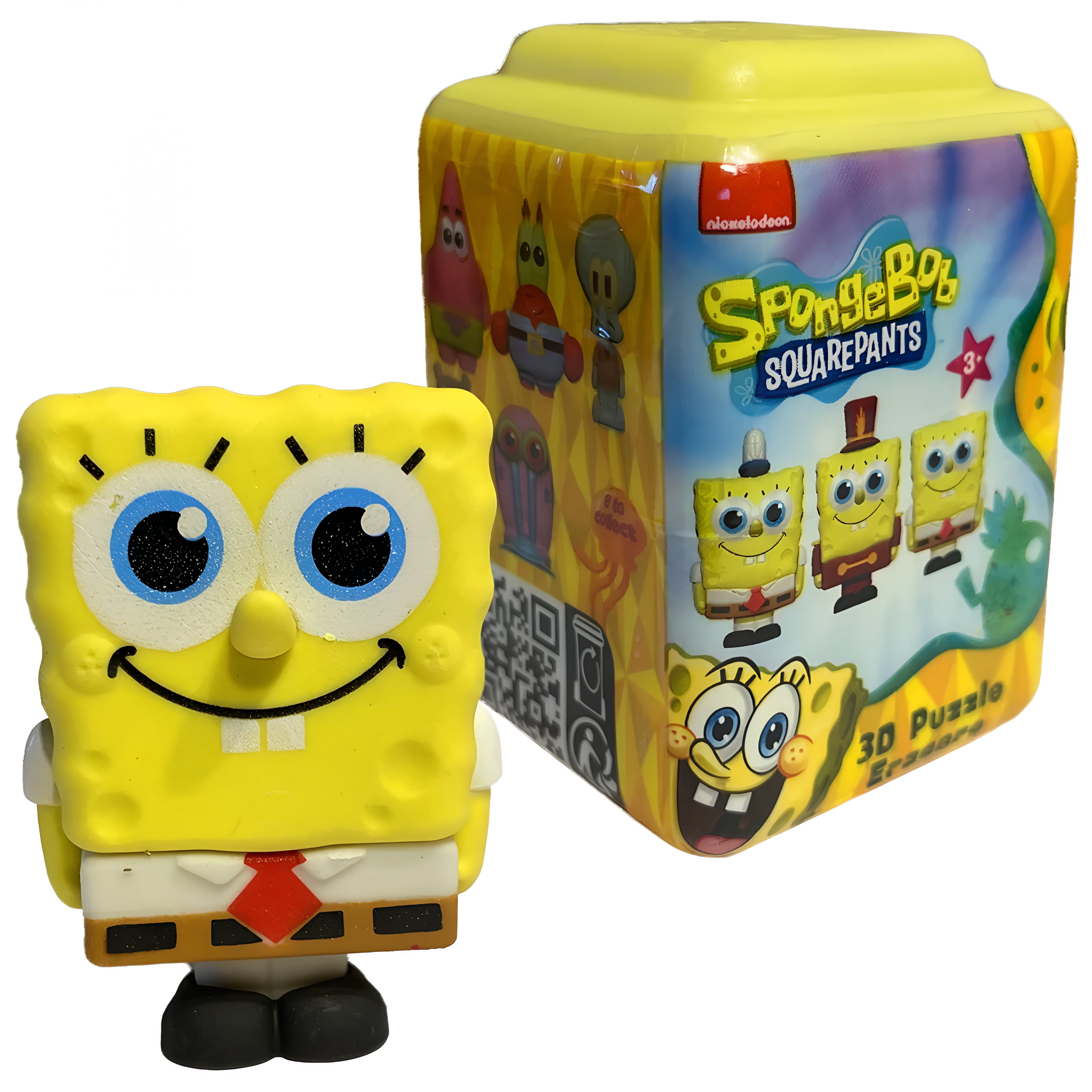 SpongeBob 3D Puzzle Palz Blind Capsule – Collectible Surprise Eraser (Ages 6+)
