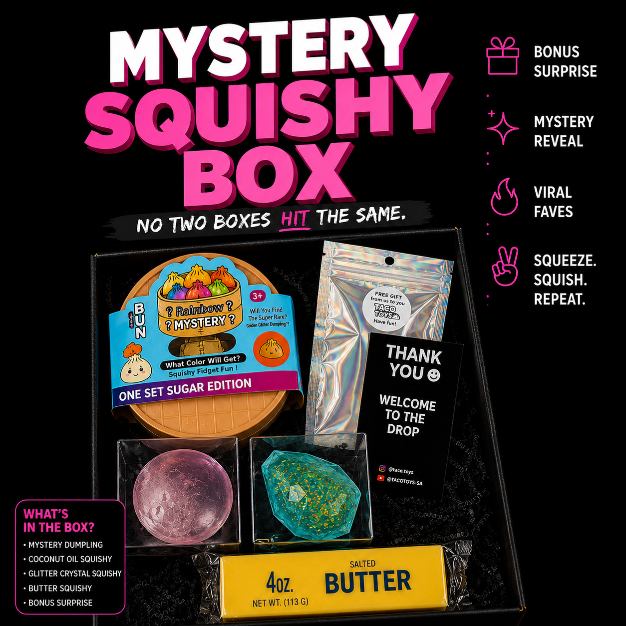 Viral Mystery Squishy Box