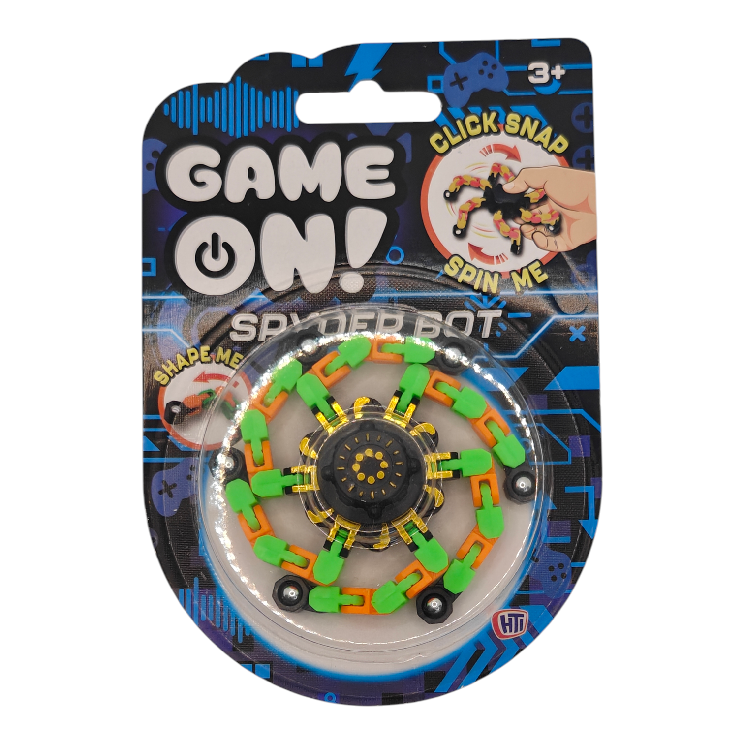 🤖 Game On! – Spyder Bot Click & Snap Fidget
