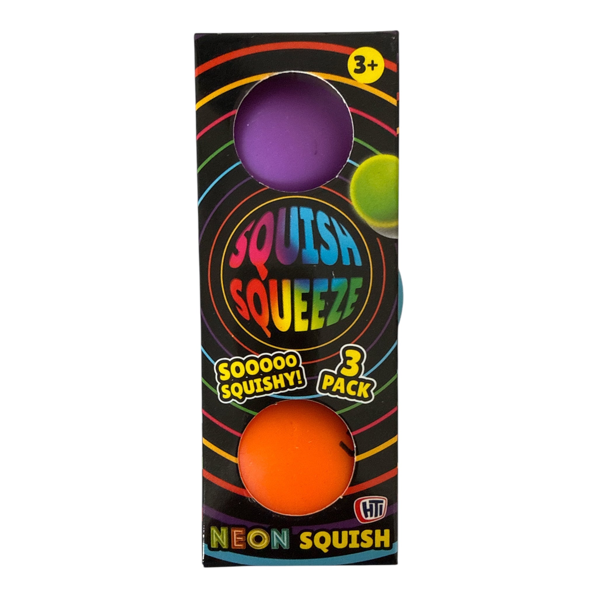 Neon Squish Squeeze Balls (3 Pack) – Ultra Satisfying Sensory Stress Balls