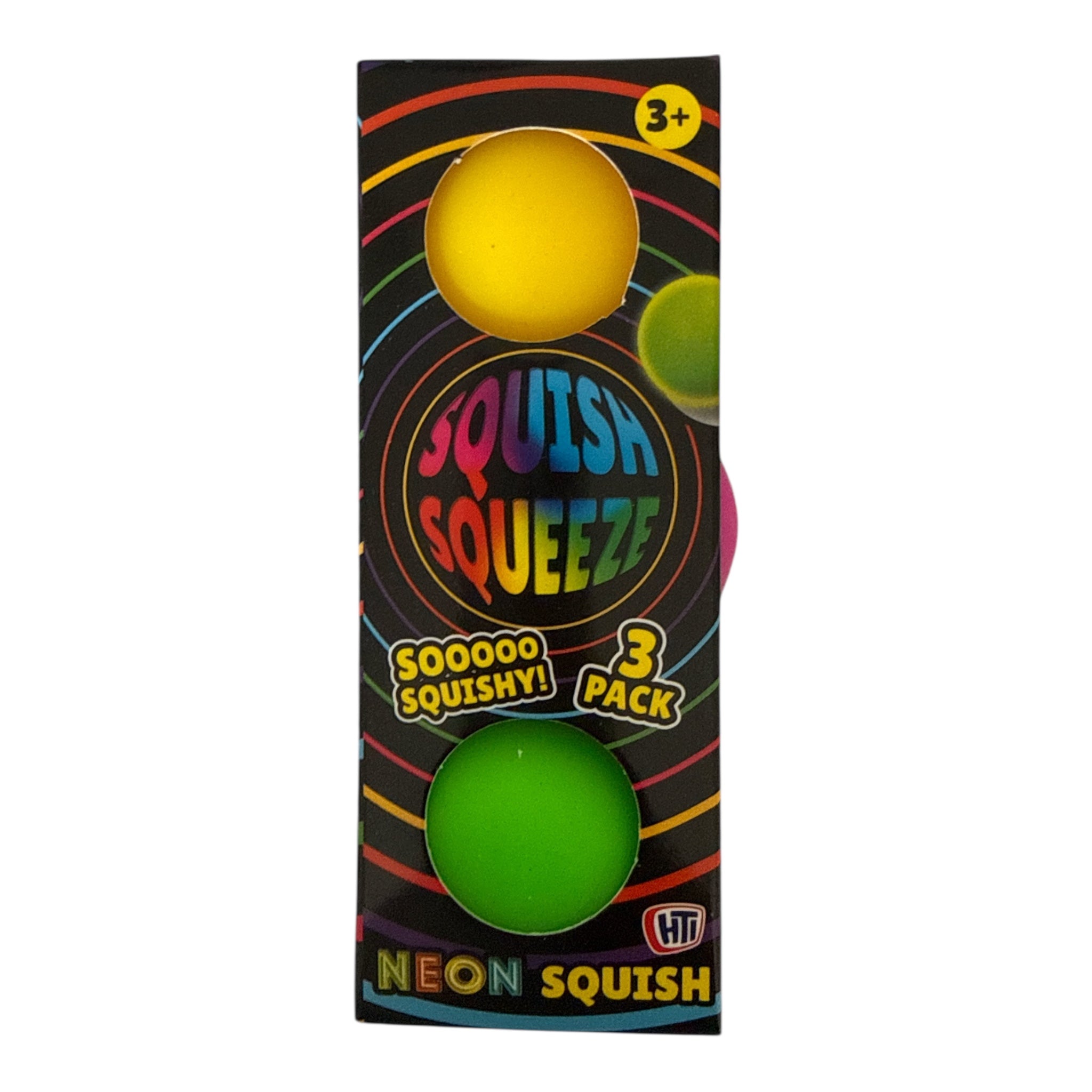 Neon Squish Squeeze Balls (3 Pack) – Ultra Satisfying Sensory Stress Balls