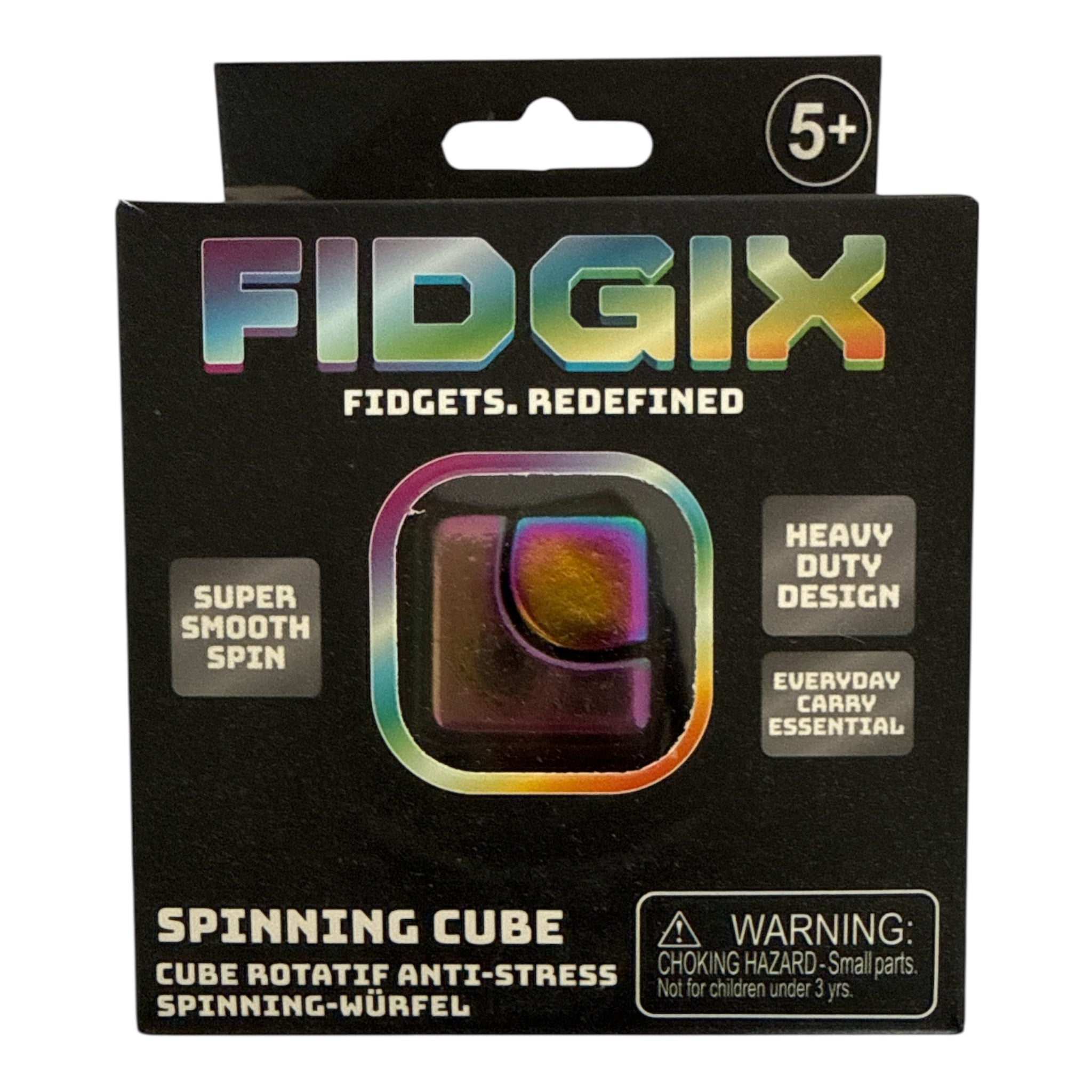 Fidgix Spinning Cube – Premium Anti-Stress Focus Fidget