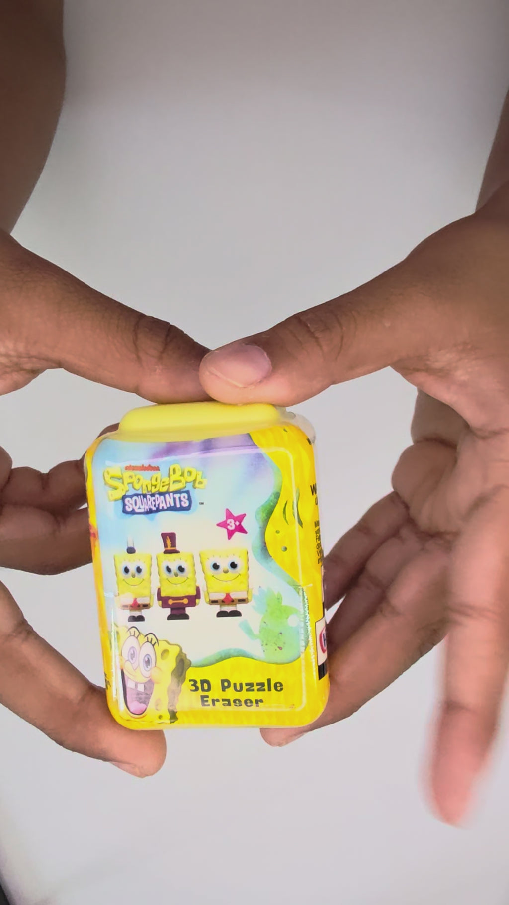 SpongeBob 3D Puzzle Palz Blind Capsule – Collectible Surprise Eraser (Ages 6+)
