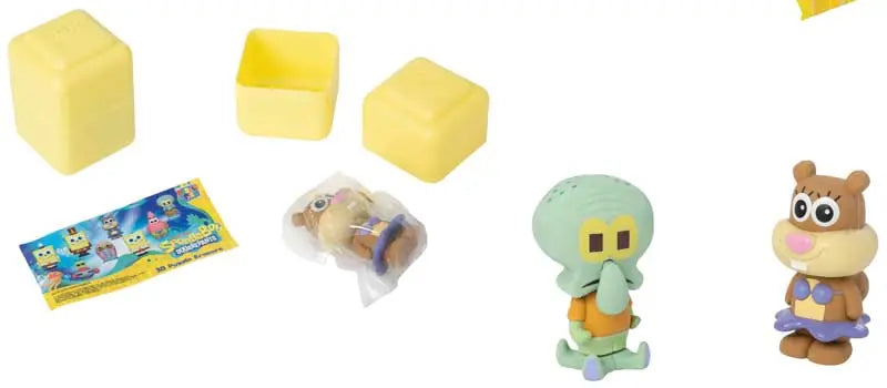 SpongeBob 3D Puzzle Palz Blind Capsule – Collectible Surprise Eraser (Ages 6+)